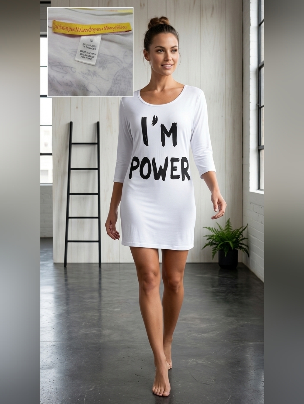 ​RARE Catherine Malandrino x Mary J Blige "I'M POWER" Tunic Dress - XL